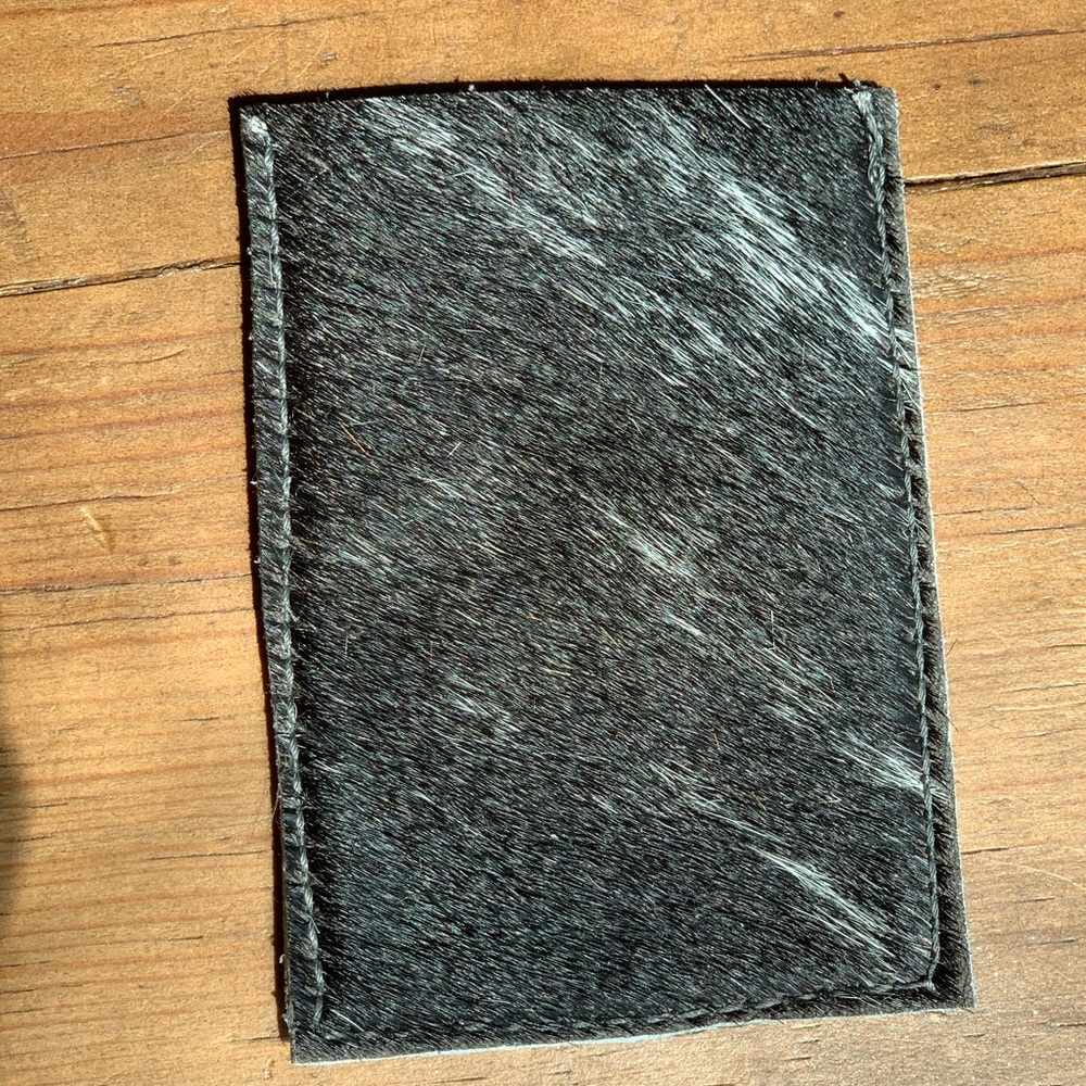 Cowhide Cellphone Card Caddy - Picture 6 of 8